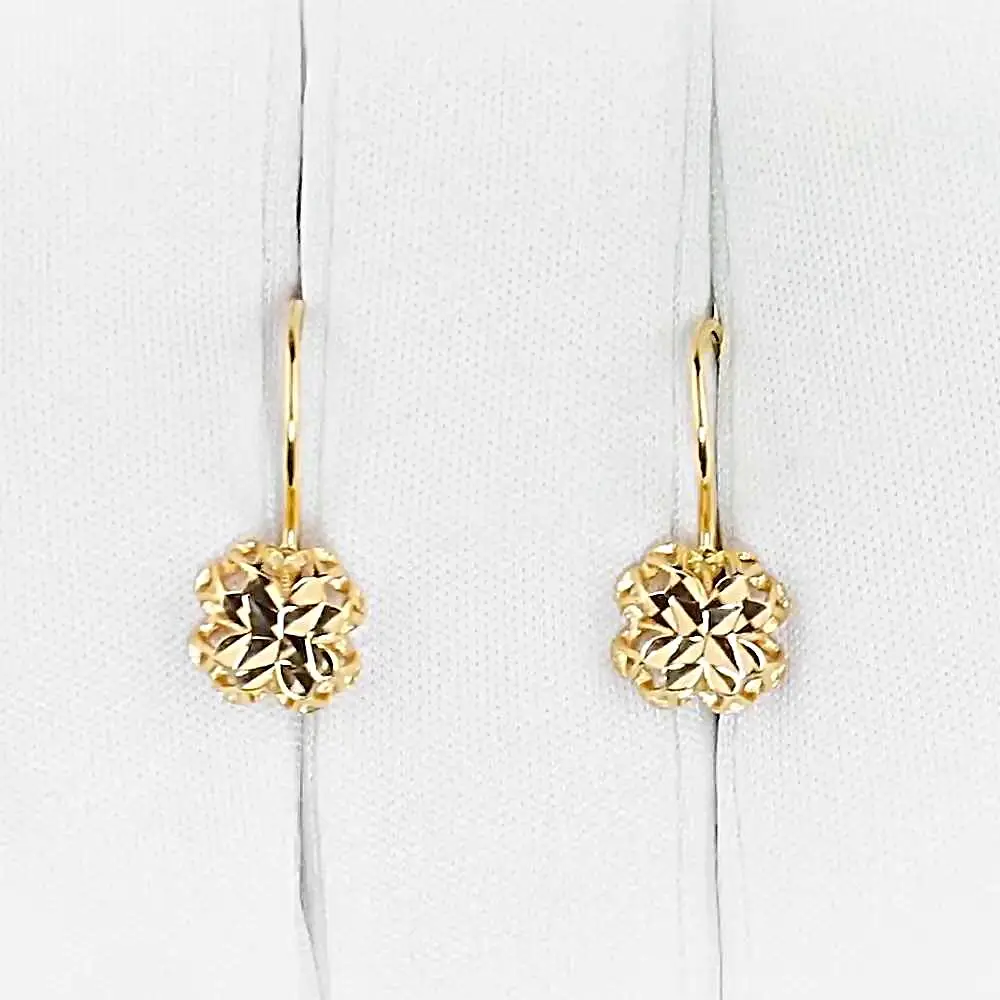 Серьги детские из красного золота 585 пробы 2