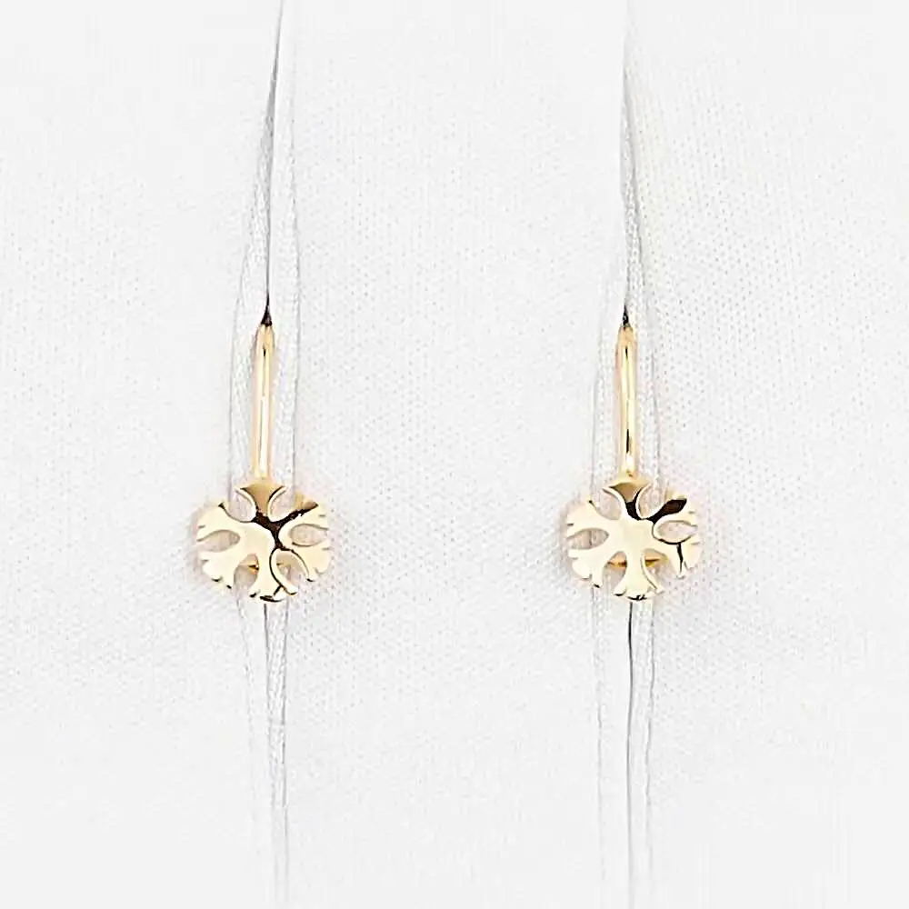 Серьги детские из красного золота 585 пробы 2