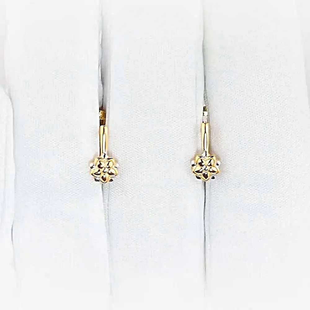 Серьги детские из красного золота 375 пробы 2