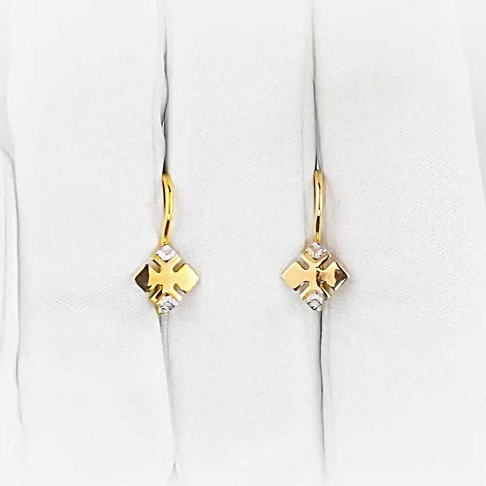 Серьги детские из красного золота 375 пробы 2
