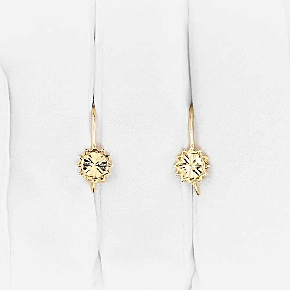 Серьги детские из красного золота 375 пробы 1