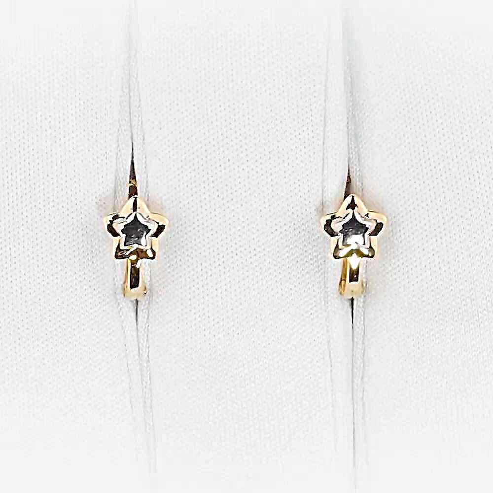 Серьги детские из красного золота 375 пробы 1