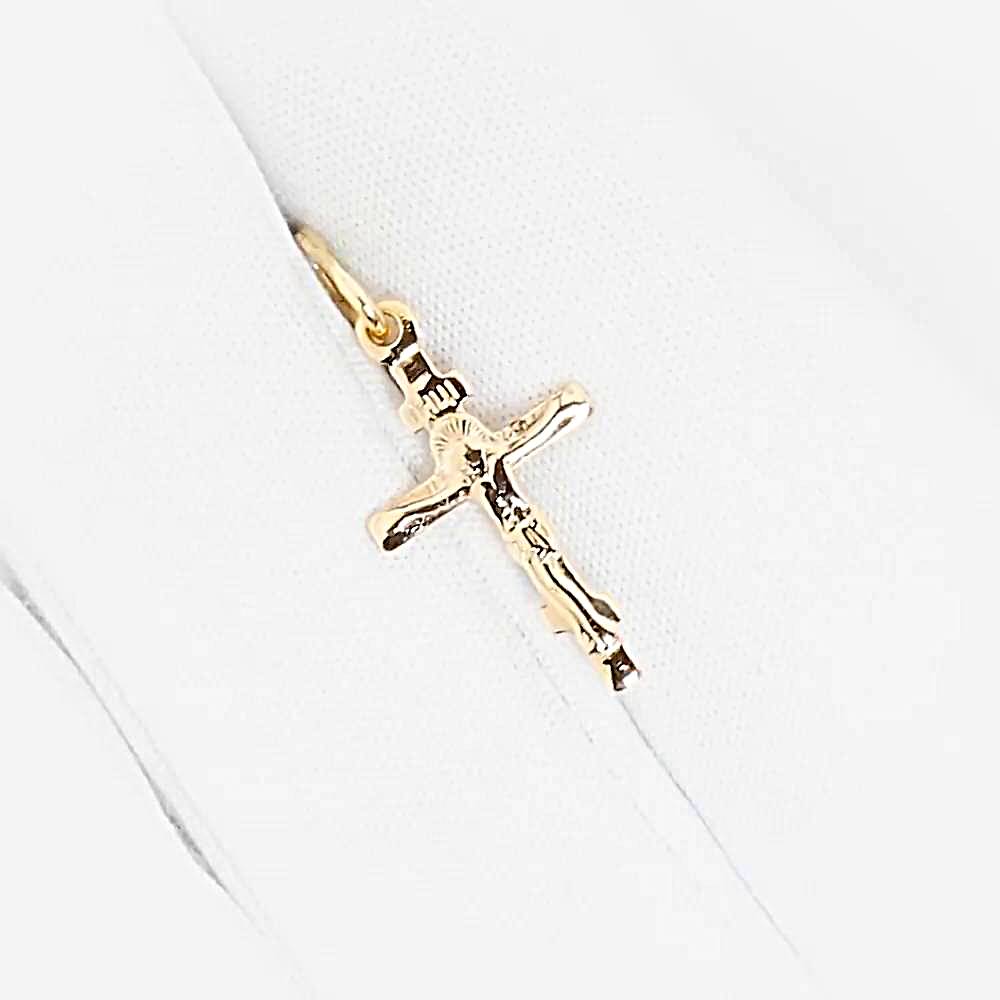 Крестик из красного золота 585 пробы 1