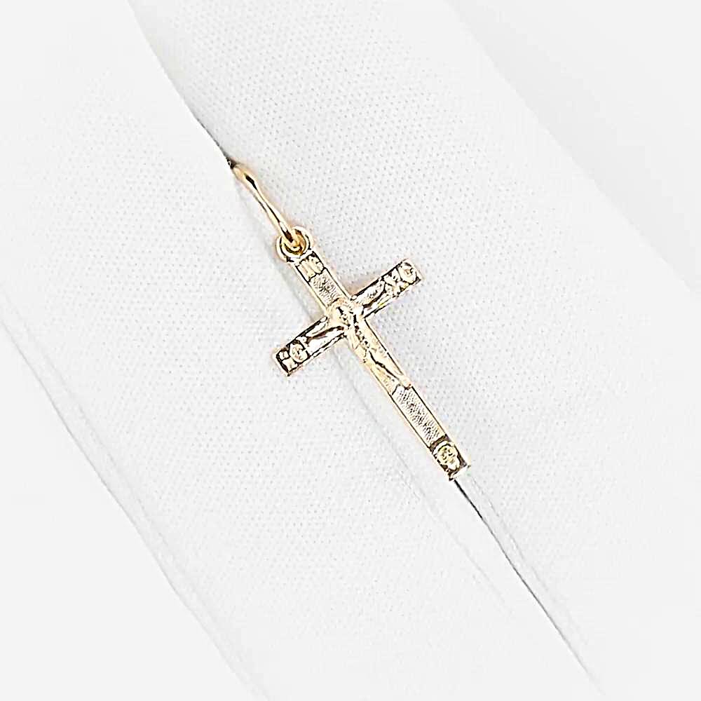 Крестик из красного золота 375 пробы 1