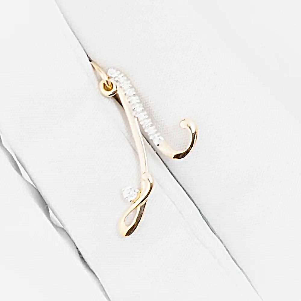 Подвес  Буква Л с фианитами из красного золота 375 пробы 1