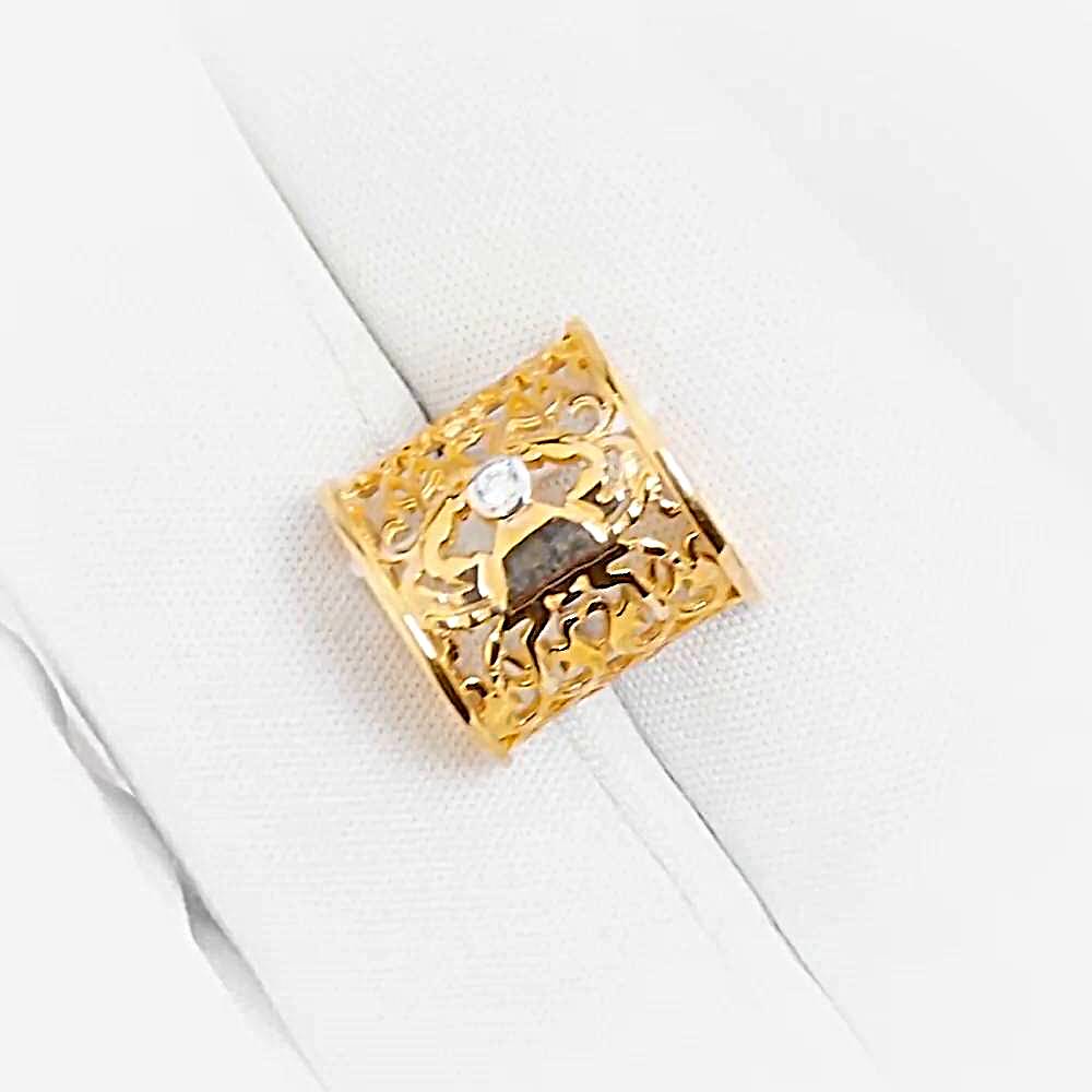 Подвес Рак с фианитом из красного золота 375 пробы