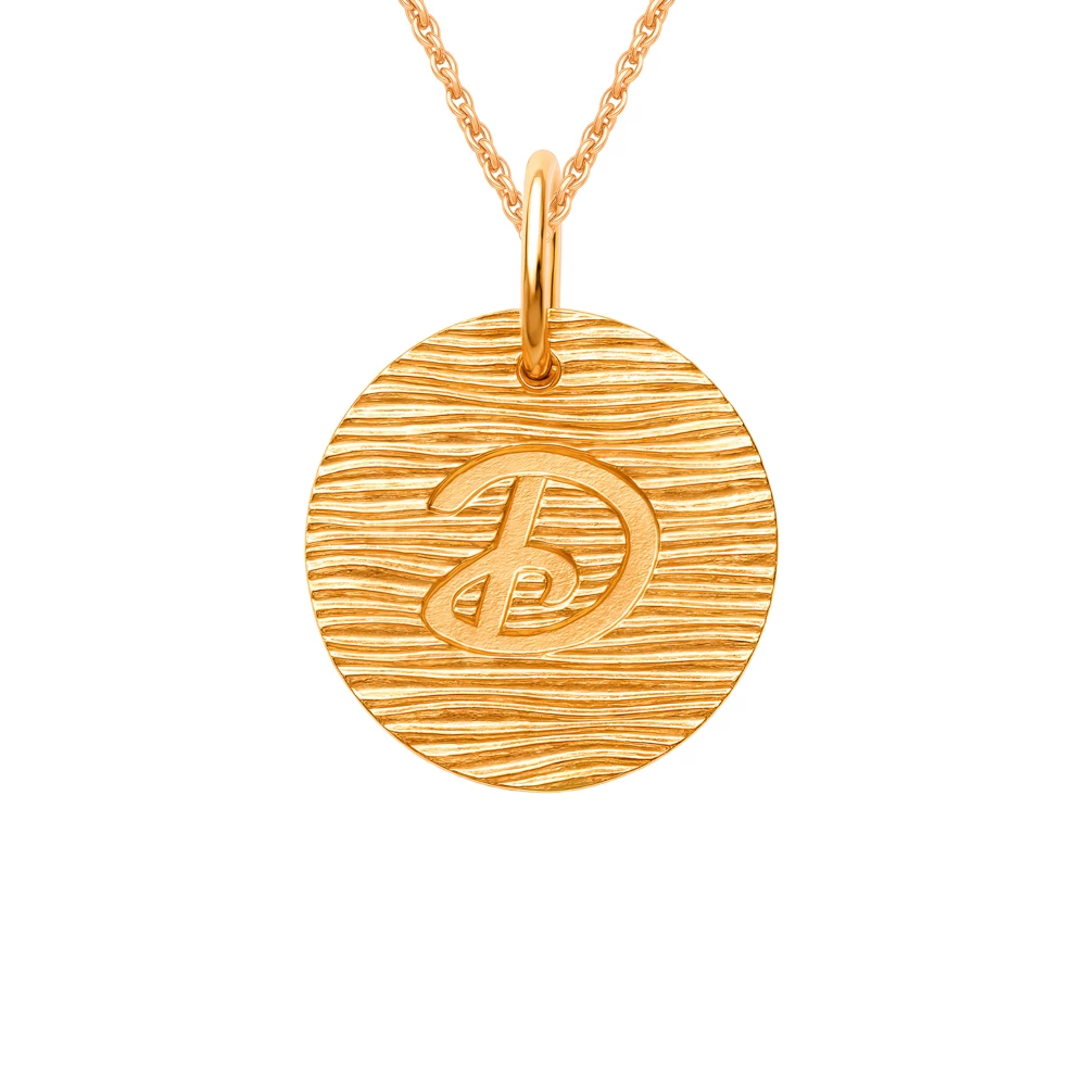 Подвес  Буква Д из красного золота 585 пробы 2