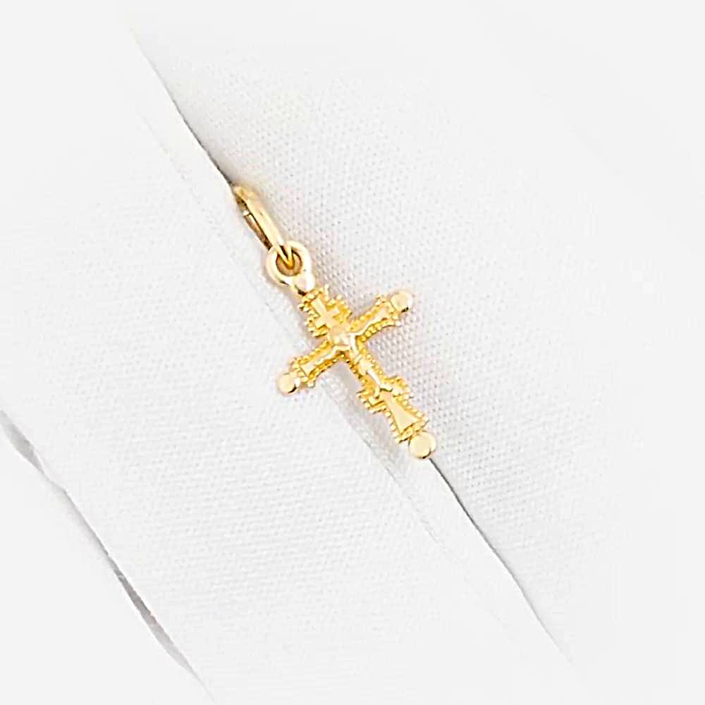 Крестик из красного золота 585 пробы 1