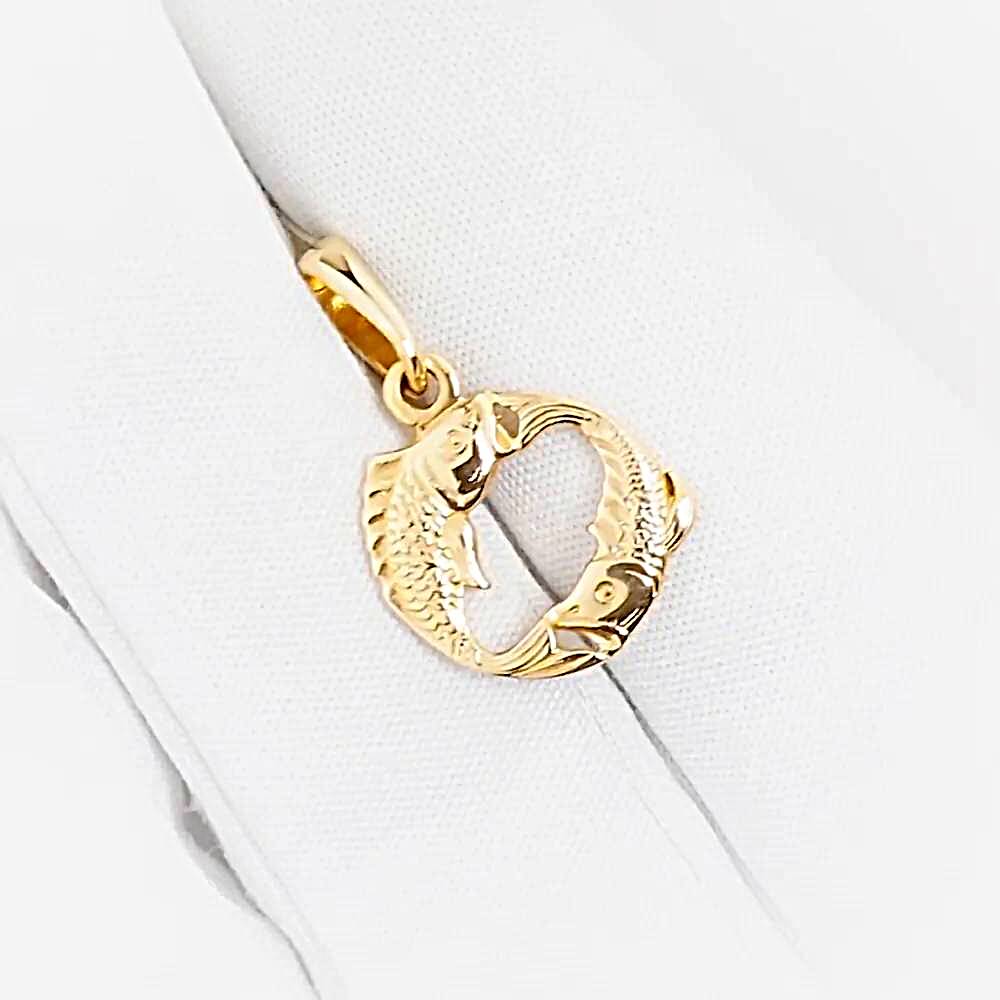 Подвес Рыбы из красного золота 585 пробы 1