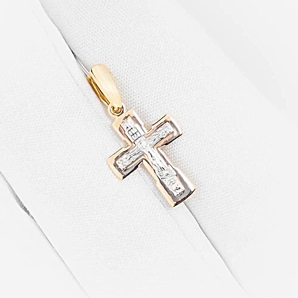 Крестик из красного золота 375 пробы 1