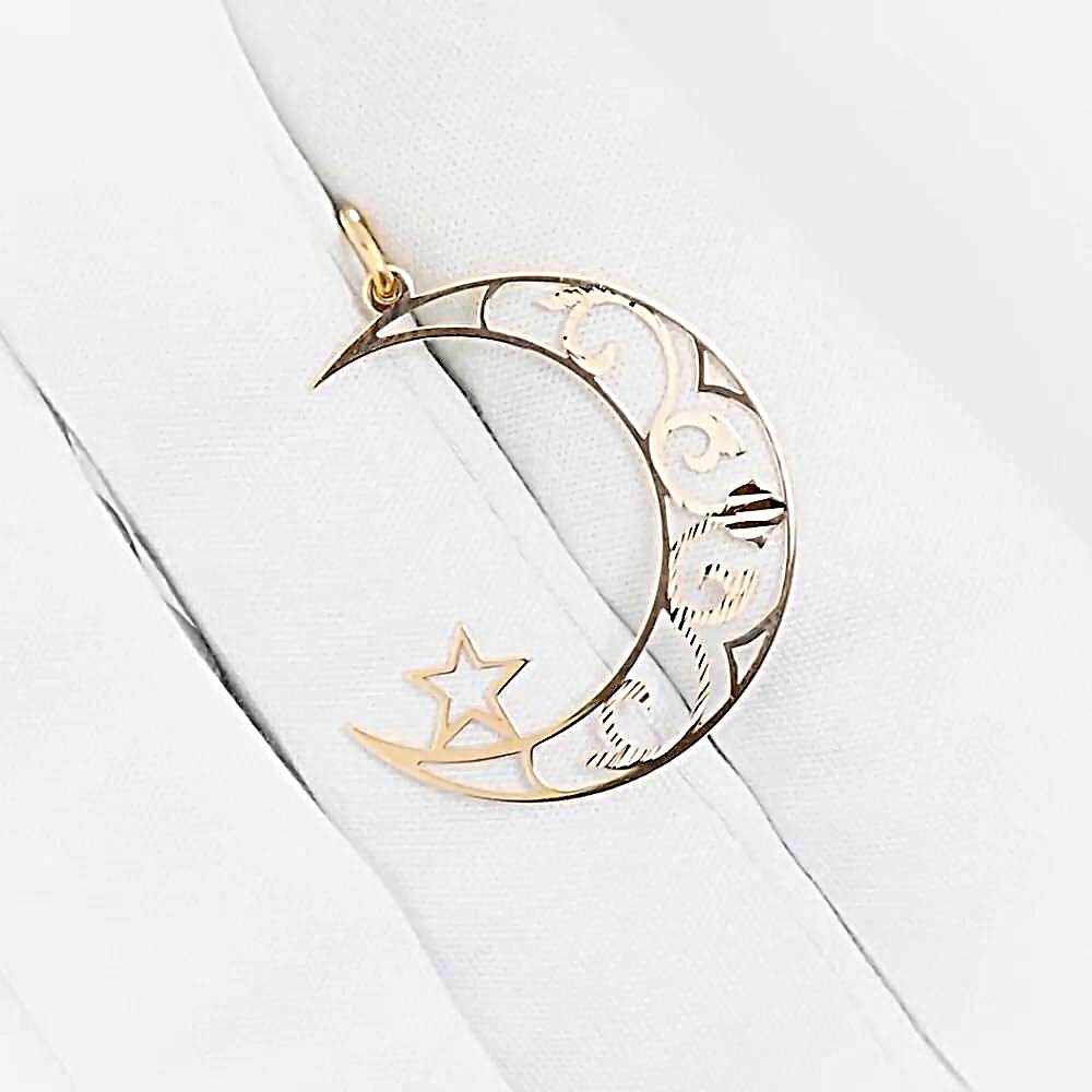 Подвес  мусульманский из красного золота 585 пробы