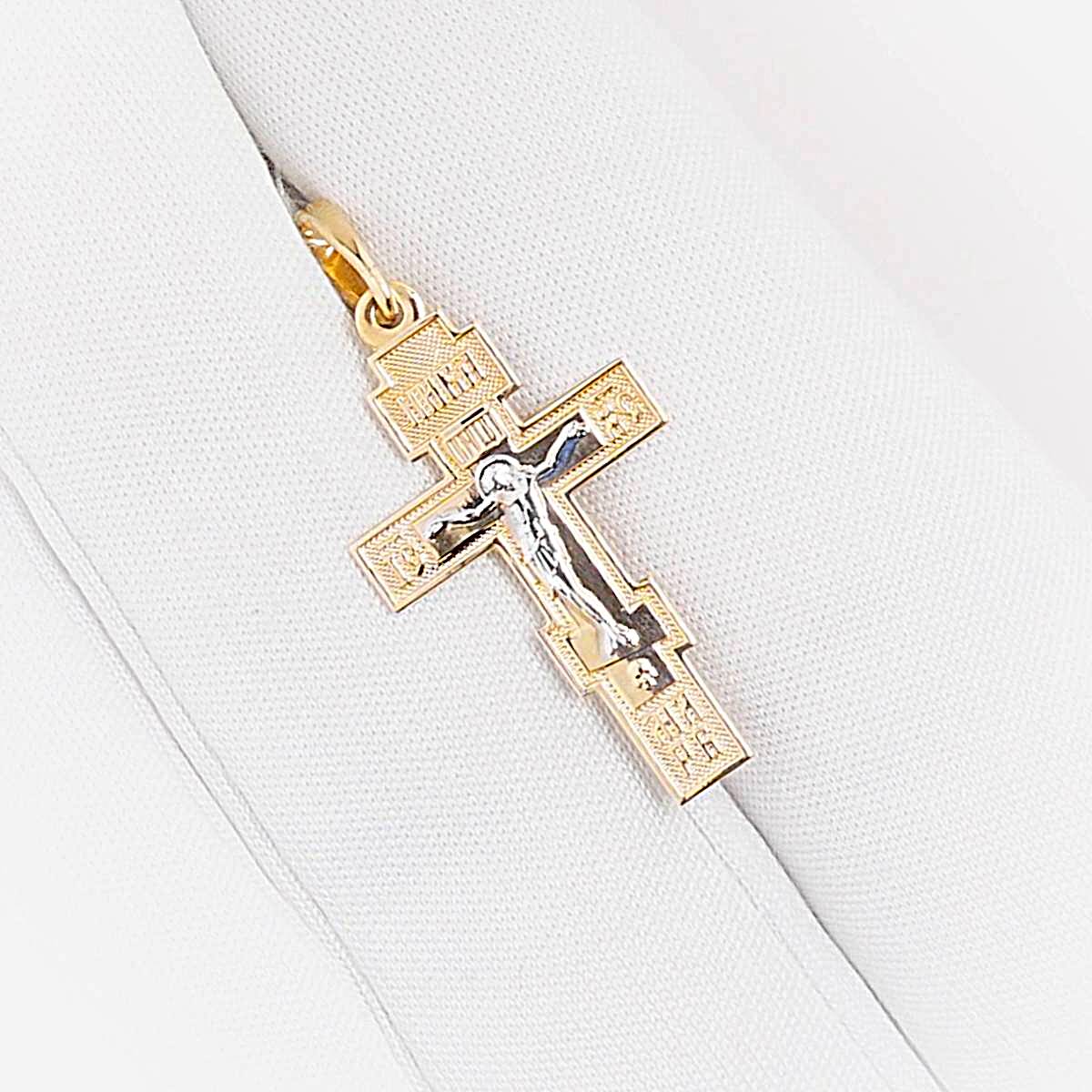 Крестик из красного золота 375 пробы 1