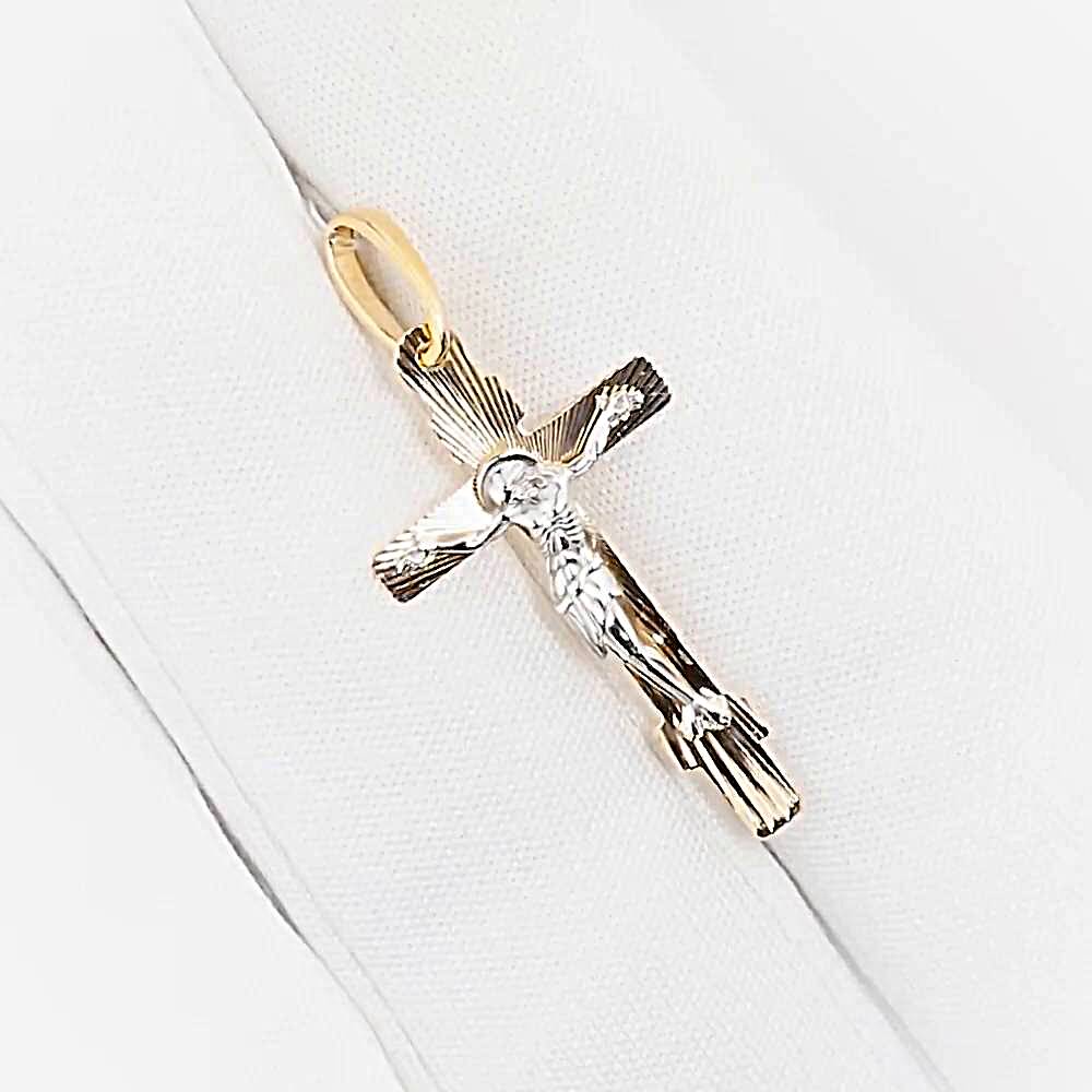 Крестик из красного золота 375 пробы 1