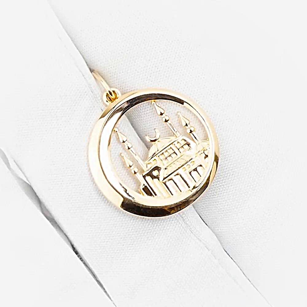 Подвес  мусульманский из красного золота 585 пробы