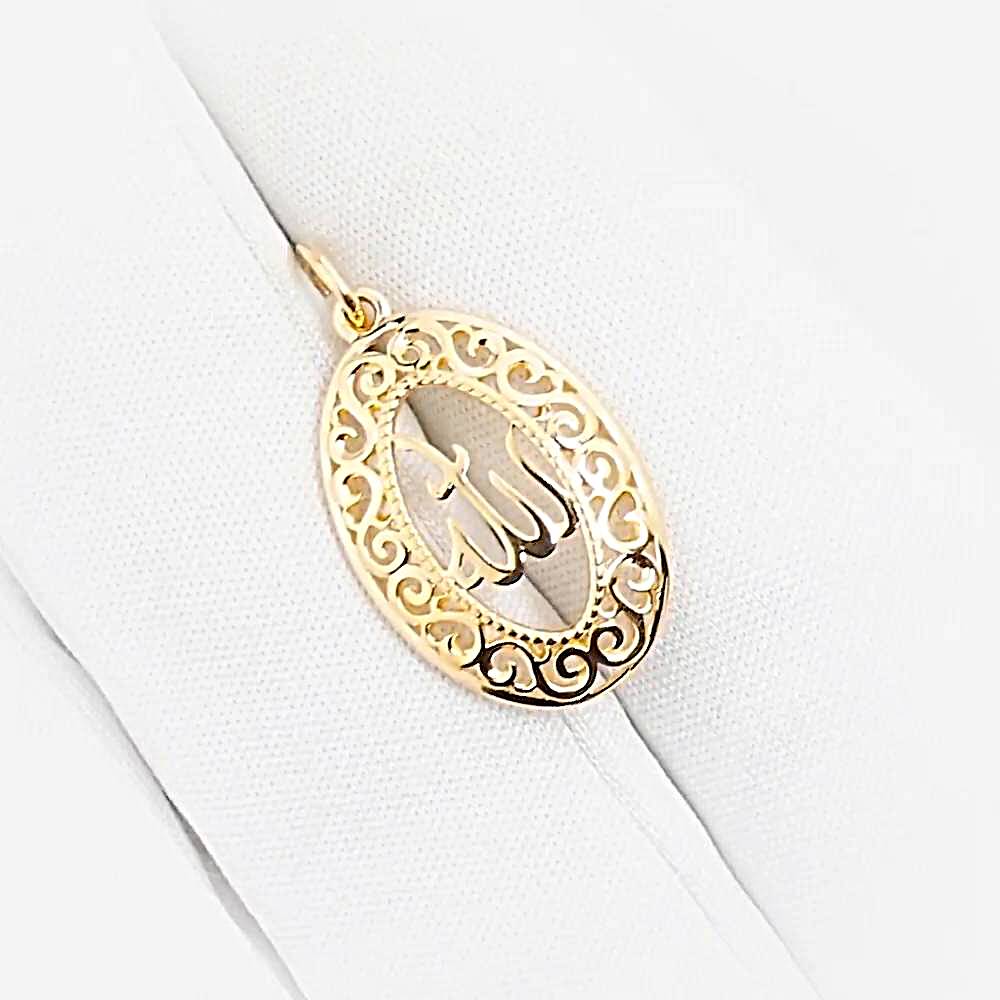 Подвес  мусульманский из красного золота 585 пробы