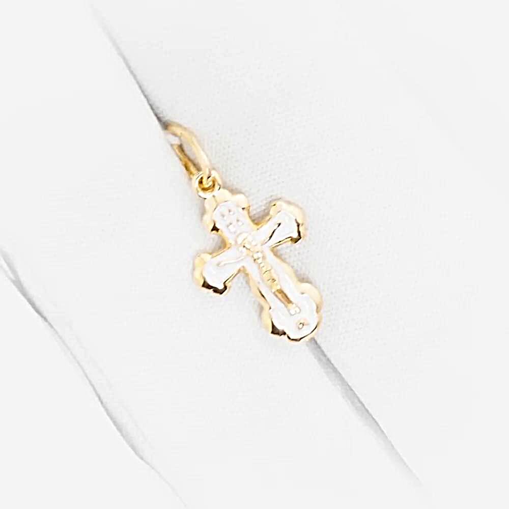 Крестик из красного золота 585 пробы