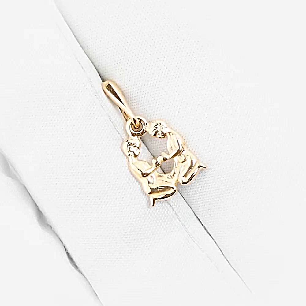 Подвес Близнецы из красного золота 375 пробы