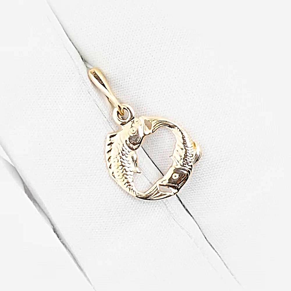 Подвес Рыбы из красного золота 375 пробы