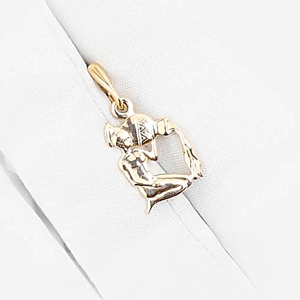 Подвес Водолей из красного золота 375 пробы