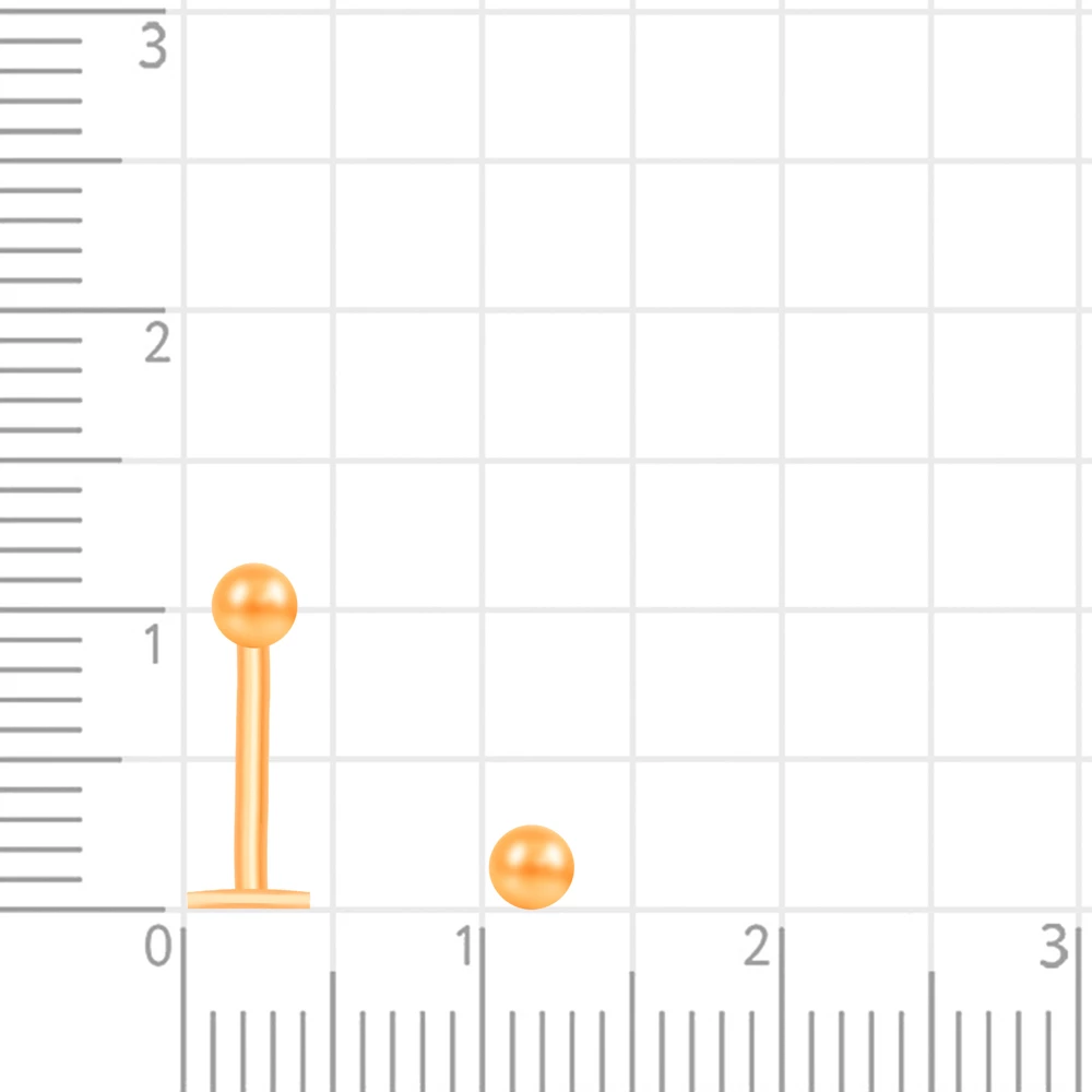 Пирсинг из красного золота 585 пробы
