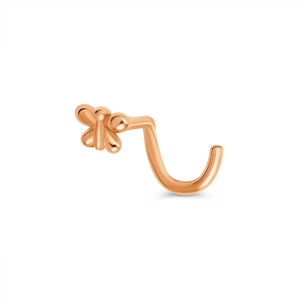 Пирсинг  Бабочка из красного золота 585 пробы 1