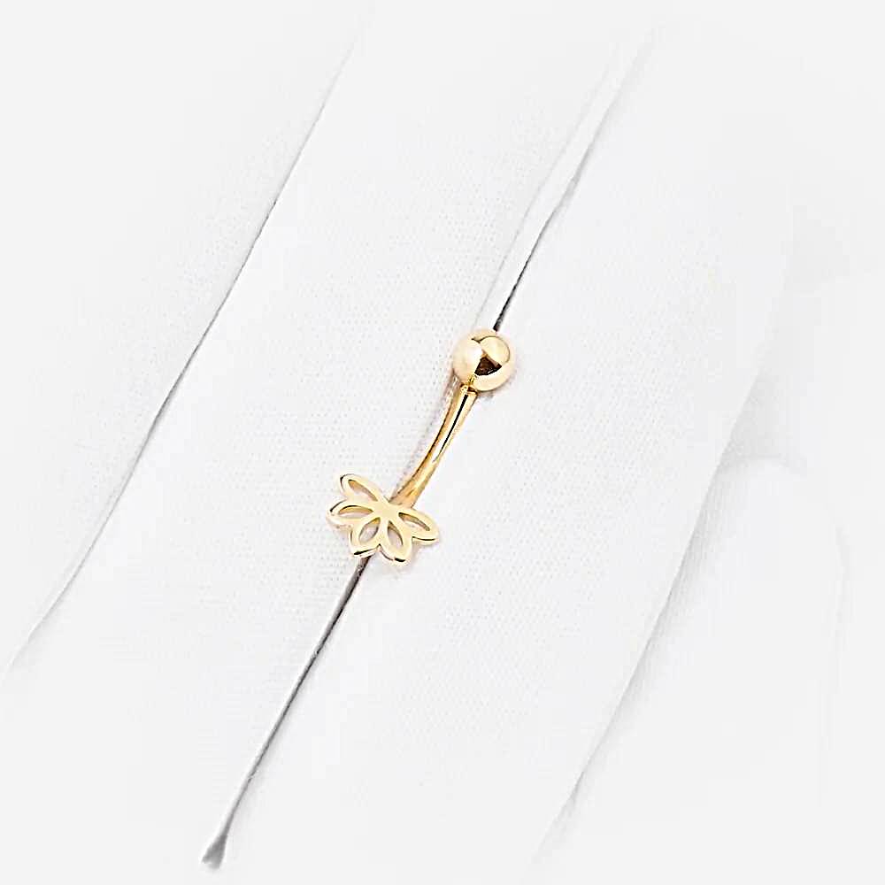 Пирсинг из красного золота 585 пробы