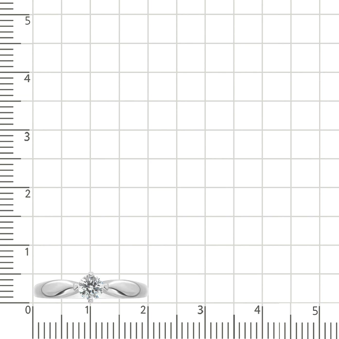 Кольцо с фианитом из серебра 925 пробы 2