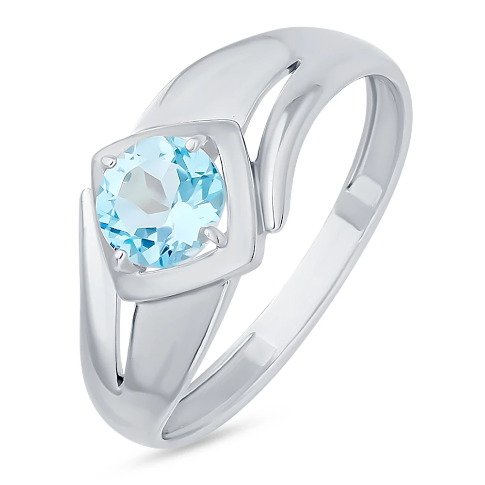 Кольцо с топазом из серебра 925 пробы 1