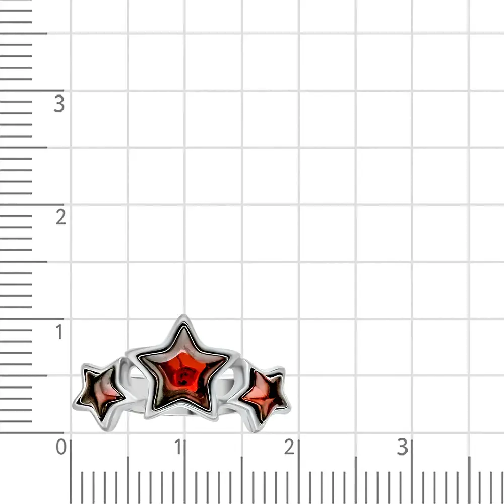 Кольцо с янтарем из серебра 925 пробы 2