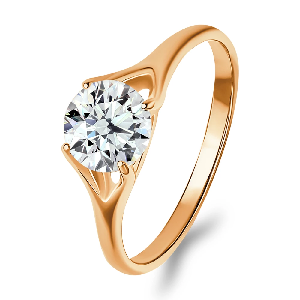 Кольцо с фианитом из серебра 925 пробы Кольцо с фианитом из серебра 925 пробы