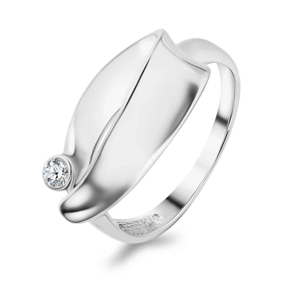 Кольцо с фианитом из серебра 925 пробы Кольцо с фианитом из серебра 925 пробы