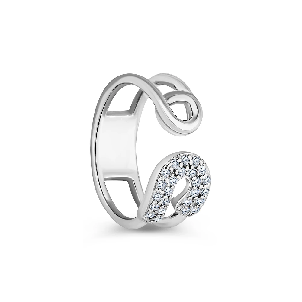 Кольцо с фианитами из серебра 925 пробы Кольцо с фианитами из серебра 925 пробы