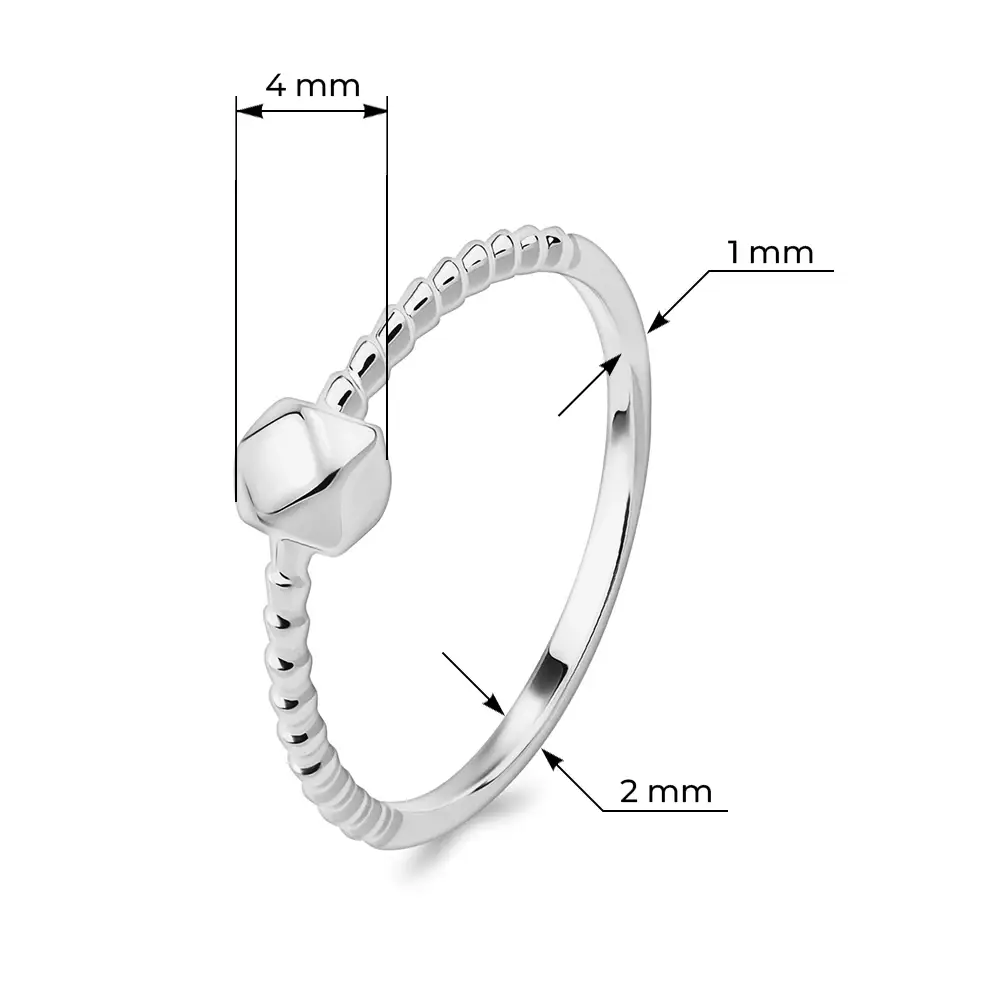 Кольцо из серебра 925 пробы 2