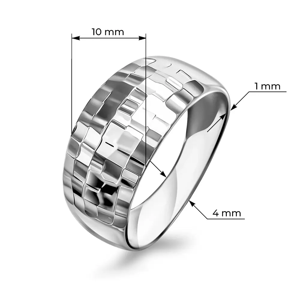 Кольцо из серебра 925 пробы 3