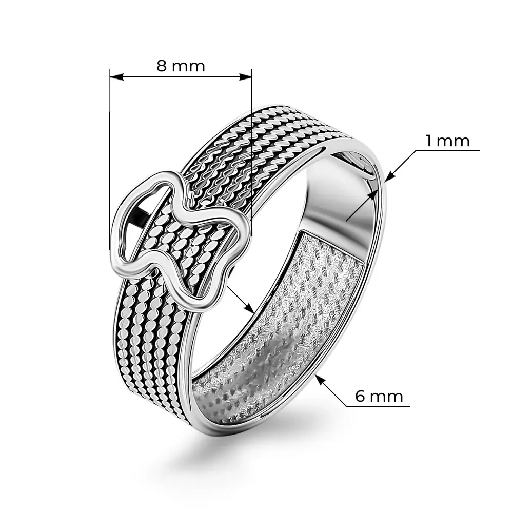 Кольцо из серебра 925 пробы 2