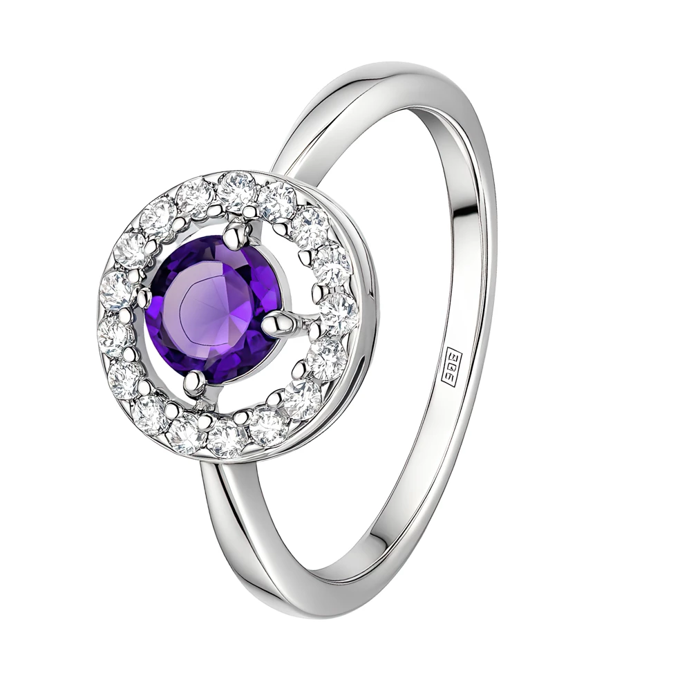 Кольцо с фианитами из серебра 925 пробы Кольцо с фианитами из серебра 925 пробы