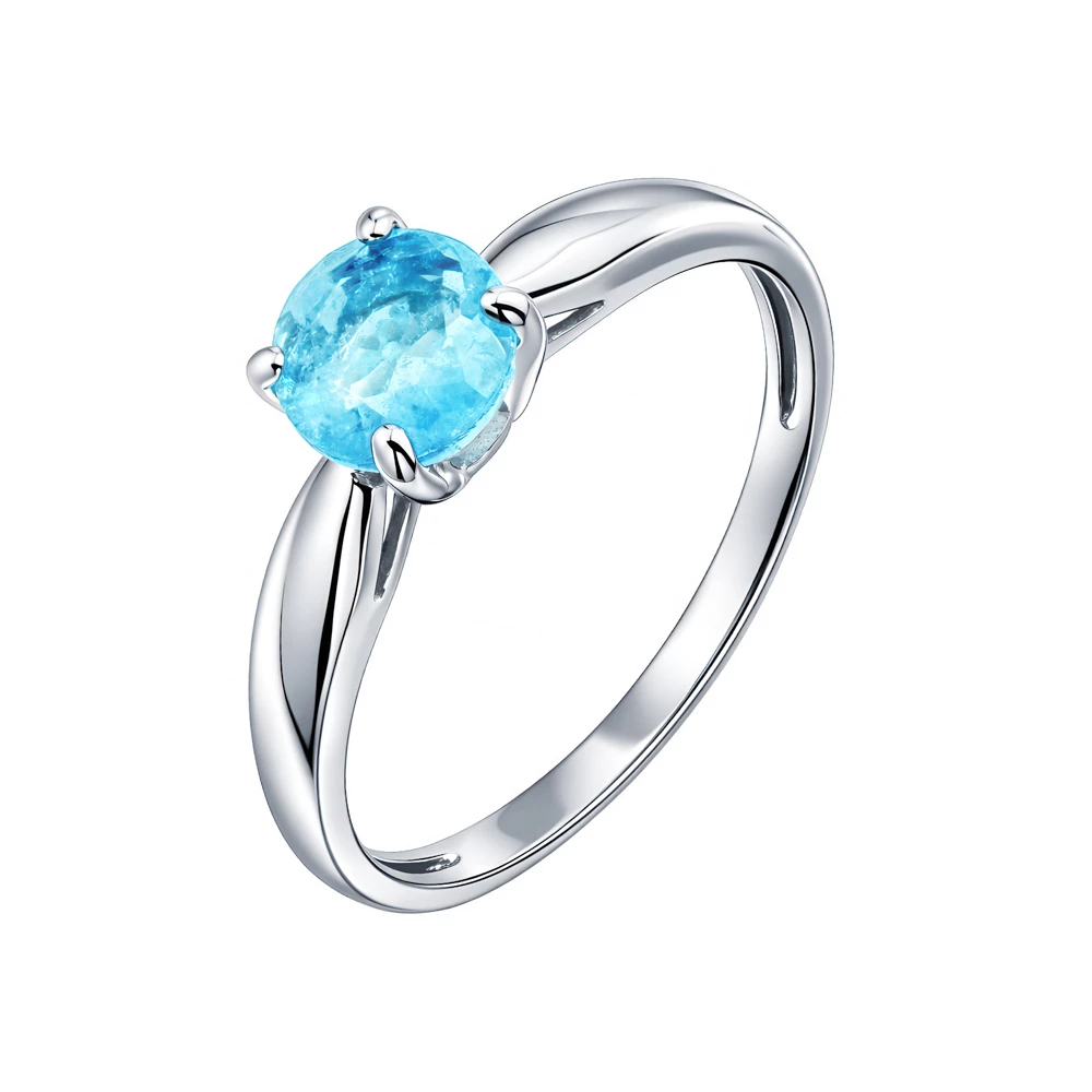 Кольцо с фианитом из серебра 925 пробы