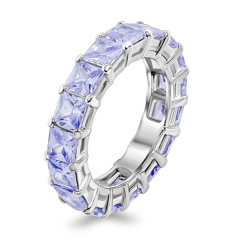 Кольцо с фианитами из серебра 925 пробы