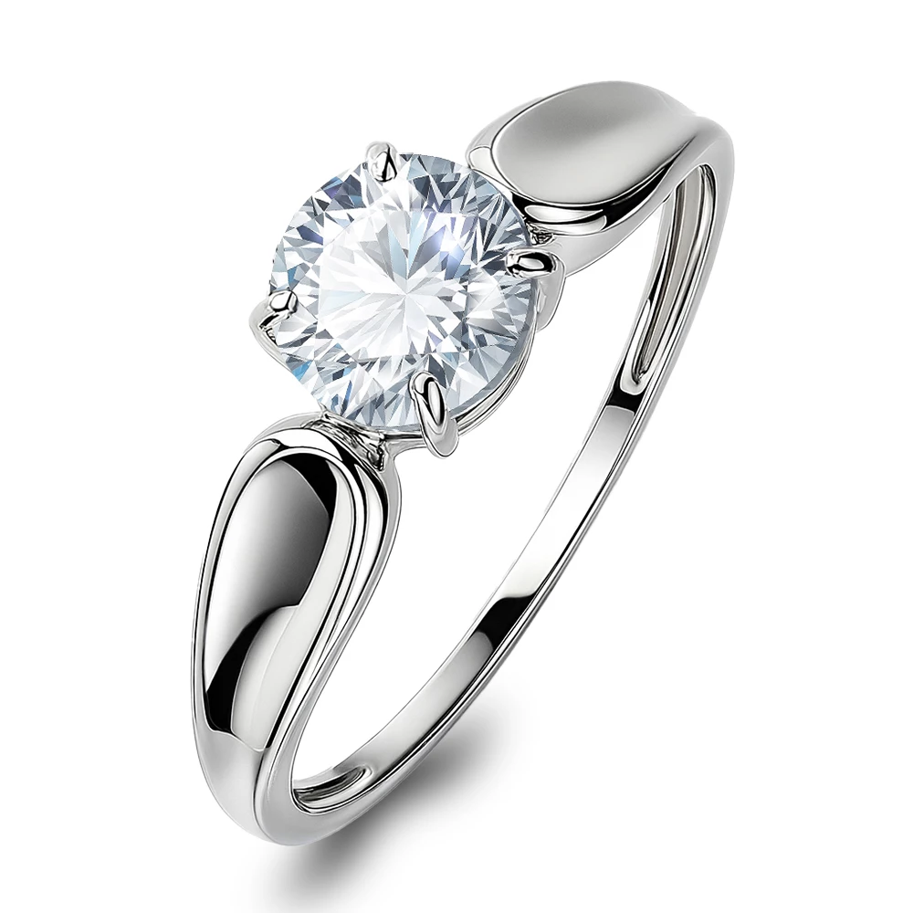 Кольцо с фианитом из серебра 925 пробы Кольцо с фианитом из серебра 925 пробы