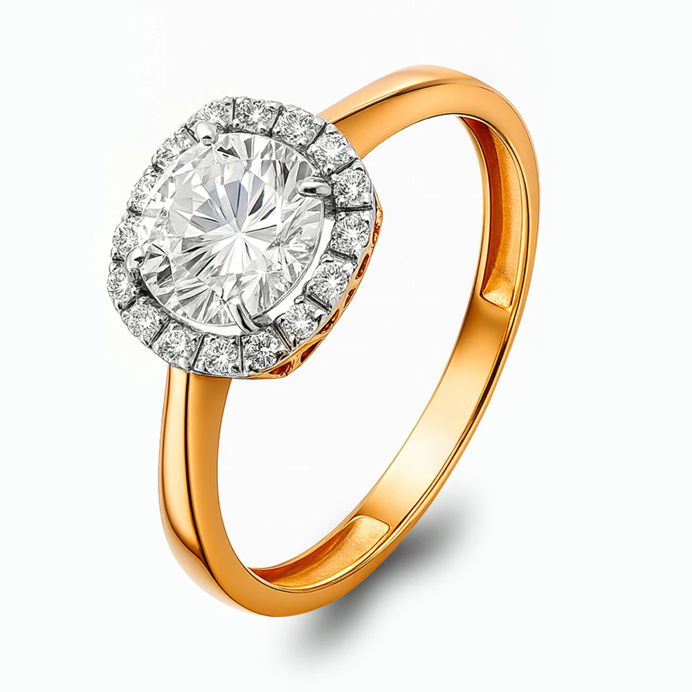 Кольцо с фианитами из серебра 925 пробы Кольцо с фианитами из серебра 925 пробы