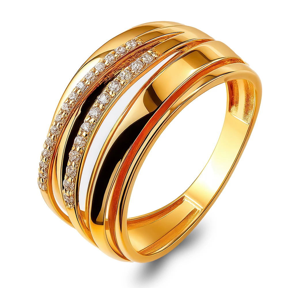 Кольцо с фианитами из серебра 925 пробы Кольцо с фианитами из серебра 925 пробы