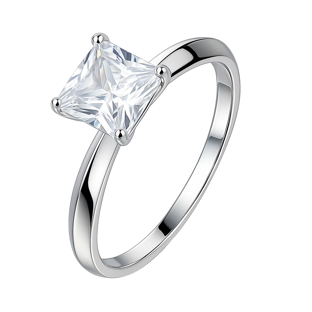 Кольцо с фианитом из серебра 925 пробы Кольцо с фианитом из серебра 925 пробы