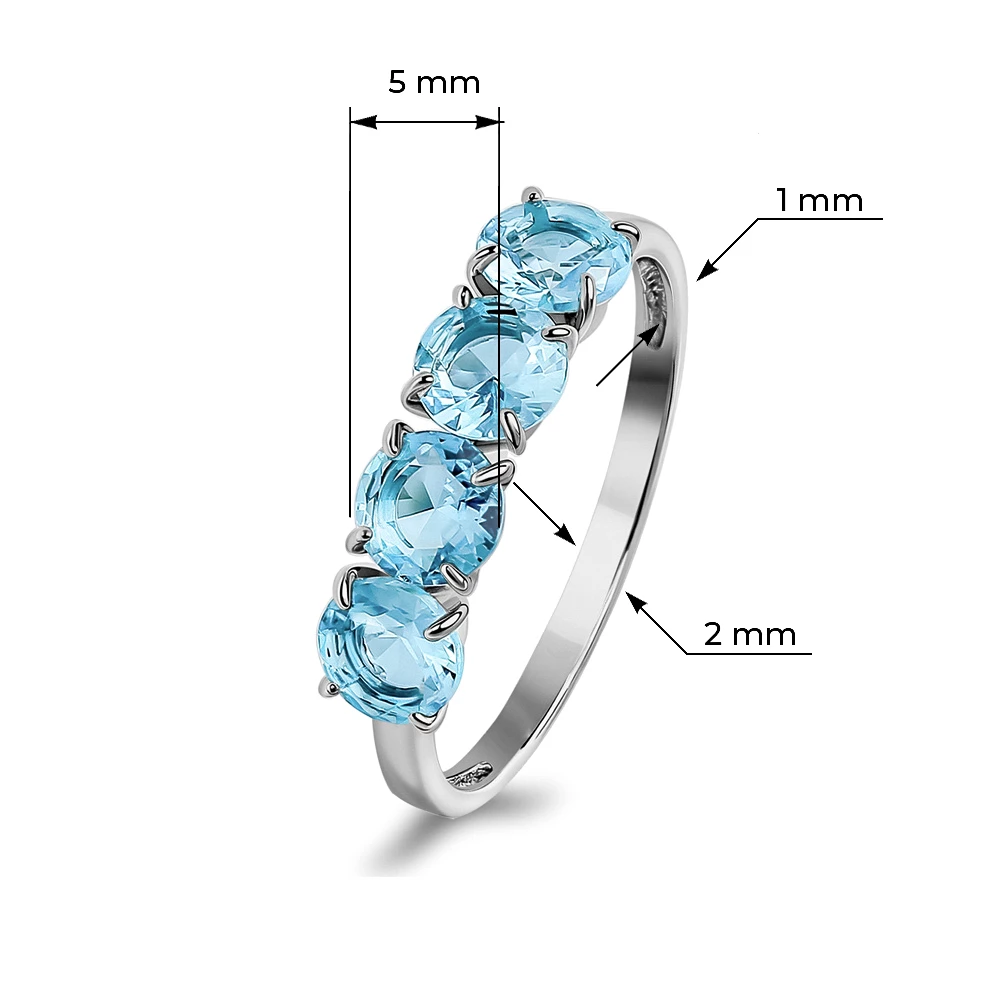 Кольцо с фианитами из серебра 925 пробы Кольцо с фианитами из серебра 925 пробы