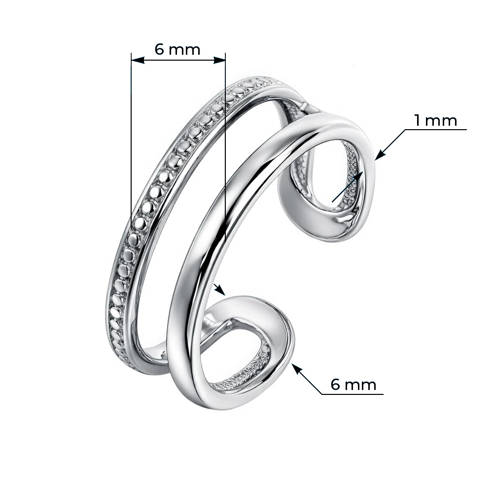 Кольцо из серебра 925 пробы