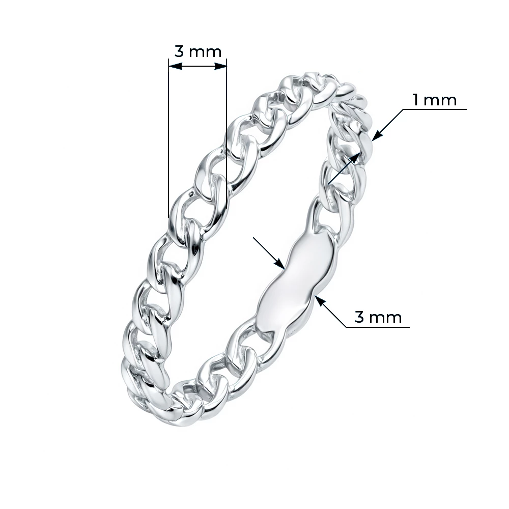 Кольцо из серебра 925 пробы