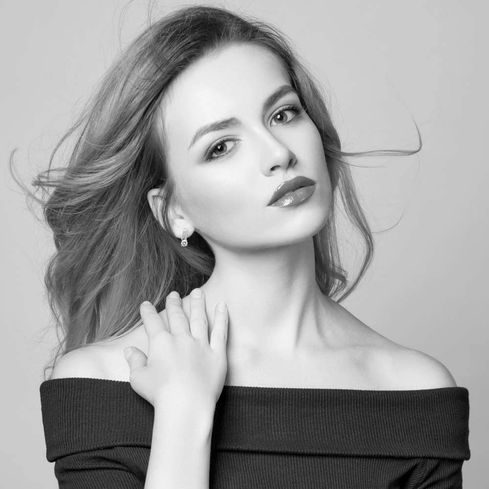 Серьги с фианитами из серебра 925 пробы 2