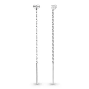 Серьги-продевки из серебра 925 пробы