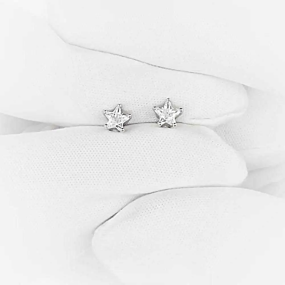 Серьги с фианитами из серебра 925 пробы 2