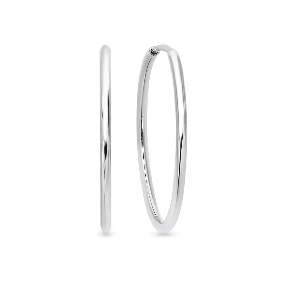 Серьги конго из серебра 925 пробы 1