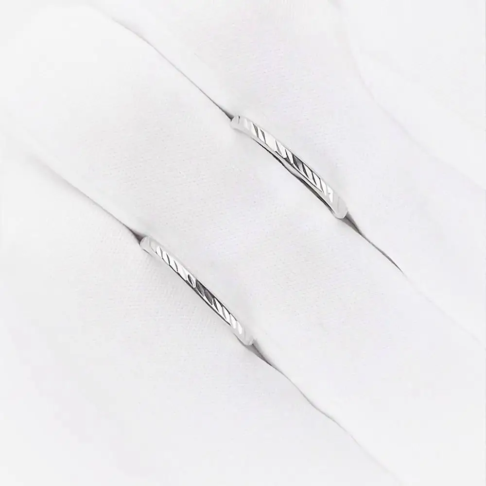 Серьги конго из серебра 925 пробы 2